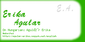 erika agular business card